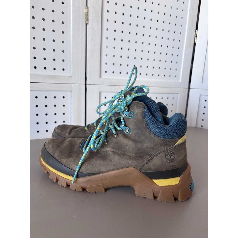 Timberland Jenness Falls‎ Womens 8.5 Olive Green Waterproof Hiking Boots A2F5K